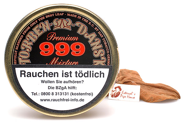 Torben Dansk Premium 999 Mixture Pfeifentabak 50g Dose Torben Dansk Premium 999 Mixture Pfeifentabak 50g Dose